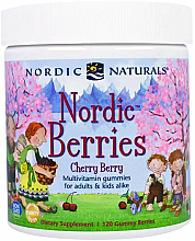 Харчова добавка з вишневим смаком "Полівітаміни, північні ягоди" - Nordic Naturals Multivitamin Berries — фото N1