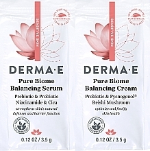 Духи, Парфюмерия, косметика Набор пробников - Derma E Pure Biome Balansing Serum & Pure Biome Balansing Cream (serum/5ml + cr/5ml)