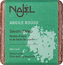 Мило алеппське "Червона глина" - Najel Aleppo Soap with Red Clay — фото N1
