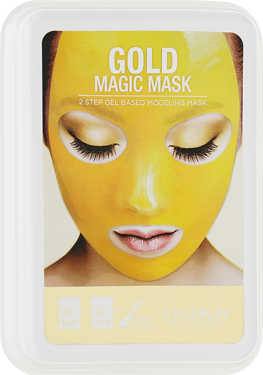 Премиальная альгинатная маска для лица с коллоидным золотом - Lindsay Luxury 24K Gold Magic Mask