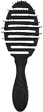 Парфумерія, косметика Щітка для швидкого сушіння волосся з м'якою ручкою, чорна - Wet Brush Pro Flex Dry Black