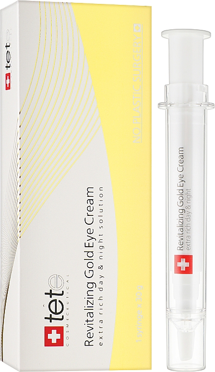 Омолоджувальний крем з колоїдним золотом для повік - TETe Cosmeceutical Revitalizing Gold Eye Cream — фото N2