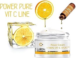 Крем зі 100% активним вітаміном С і екстрактом шовку - Clarena Power Cream 100% Vit C Aa2g — фото N5
