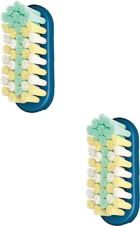 Сменные насадки для зубных щеток, мягкие, 2 шт., синие - Jordan Change Replacement Heads Toothbrush — фото N1