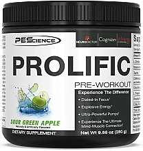 Парфумерія, косметика Передтренувальний комплекс "Зелене яблуко" - PEScience Prolific Pre-Workout Sour Green Apple