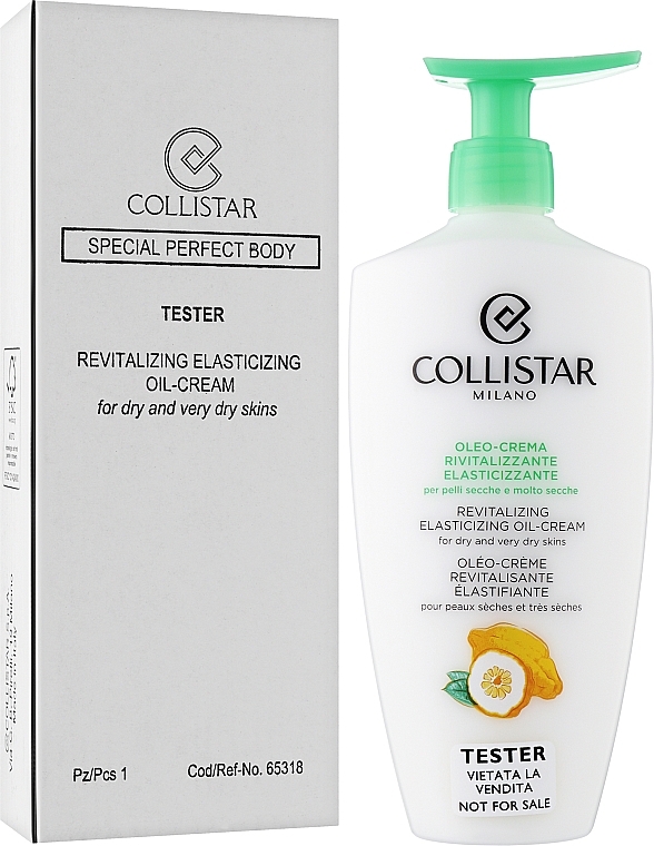 Олія-крем для сухої шкіри тіла - Collistar Revitalizing Elasticizing Oil-Cream (тестер) — фото N2