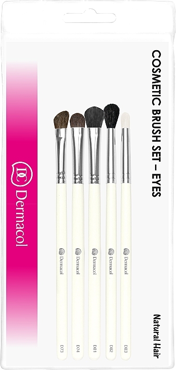 Набор кистей для макияжа, 5 шт - Dermacol Master Brush Cosmetic Brush Set — фото N1