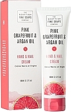 Парфумерія, косметика Крем для рук і нігтів - Scottish Fine Soaps Pink Grapefruit and Argan Oil Hand & Nail Cream