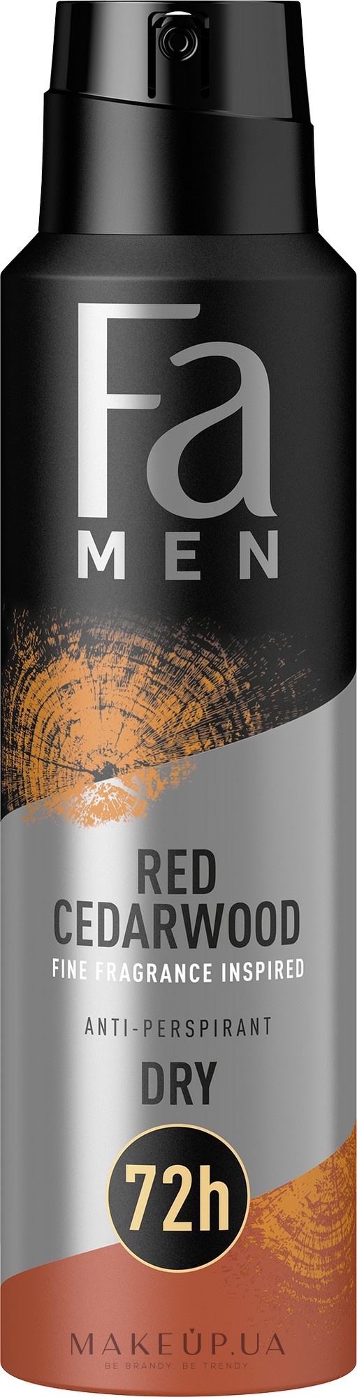 Дезодорант-антиперспірант "Червоний кедр" - Fa Men Red Cedarwood Anti-Perspirant 72H — фото 150ml