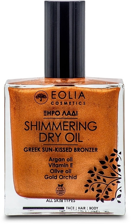 Сухое масло для лица, тела и волос - Eolia Shimmering Dry Oil — фото N1