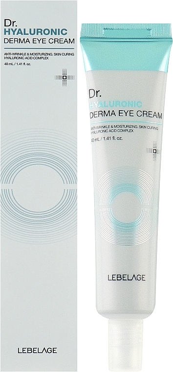 Крем для очей з гіалуроновою кислотою - Lebelage Dr. Hyaluronic Derma Eye Cream — фото N2