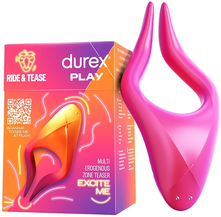 Мультистимулятор ерогенних зон - Durex Play Ride & Tease Multi Erogenous Zone Teaser Excite Me — фото N1