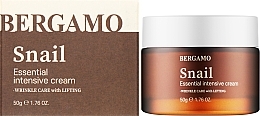 Крем для лица с муцином улитки - Bergamo Snail Essential Intensive Cream  — фото N2