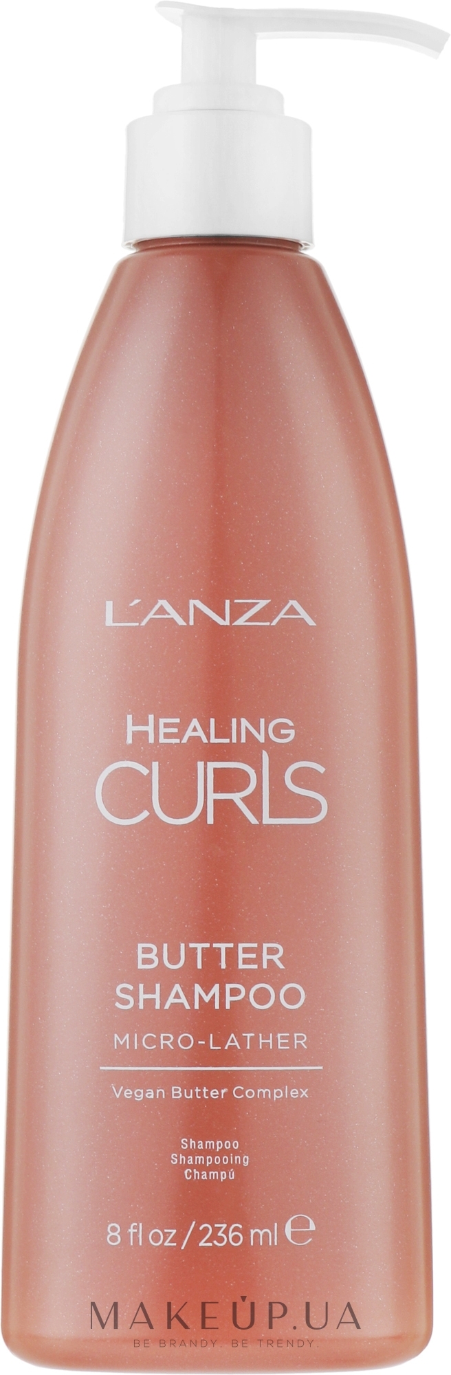Олійний шампунь для в'юнкого волосся - L'anza Curls Butter Shampoo — фото 236ml