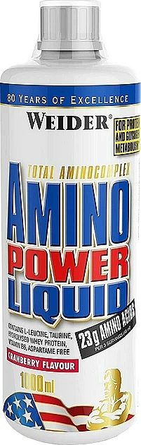 Аминокислоты - Weider Amino Power Liquid Cranberry — фото N1