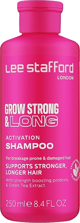 Шампунь-активатор росту волосся  - Lee Stafford Glow Strong & Long Activation Shampoo — фото N1