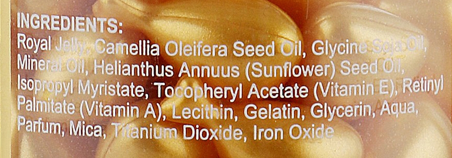 Масляные капсулы для лица и шеи "Антивозрастной уход" с маточным молочком и витамином E - Nu-Health Royal Jelly Moisuring Caps — фото N3