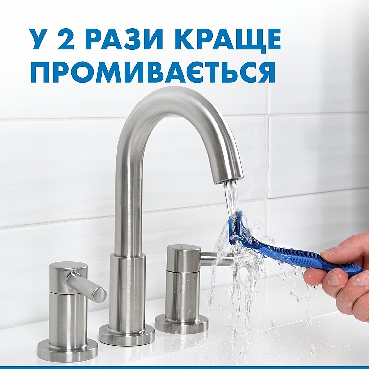 УЦЕНКА Набор одноразовых станков для бритья, 12 шт - Gillette Blue 3 Comfort Slalom * — фото N7