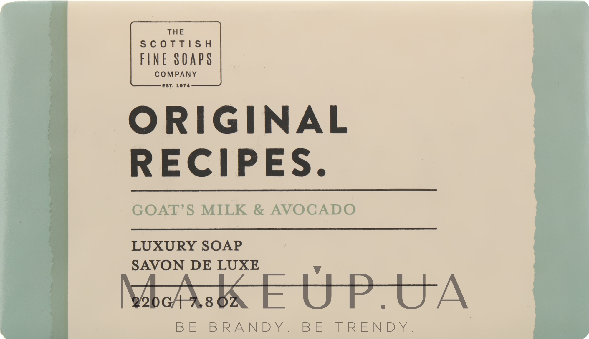 Мыло "Козье молоко и авокадо" - Scottish Fine Soaps Original Recipes Goat's Milk & Avocado Luxury Soap Bar — фото 220g