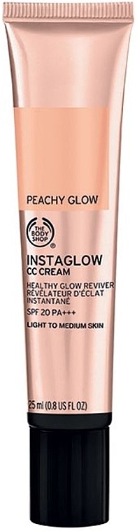 СС-крем для обличчя - The Body Shop Peachy Glow Instaglow CC Cream SPF 20 — фото N1