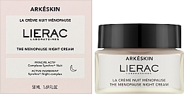 Нічний крем для обличчя - Lierac Arkeskin The Menopause Night Cream — фото N2
