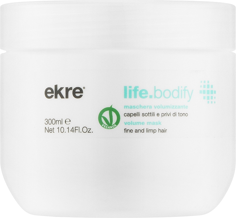 Маска для об'єму тонкого волосся - Ekre Life.Bodify Volume Effext Mask — фото N1