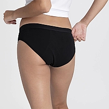 Менструальні трусики, чорні - Platanomelon Kiwitas Classic Sporty Menstrual Panties — фото N3