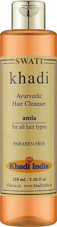 Аюрведичний очищувальний засіб проти випадіння волосся "Амла" - Khadi Swati Ayurvedic Hair Cleanser Amla — фото N1