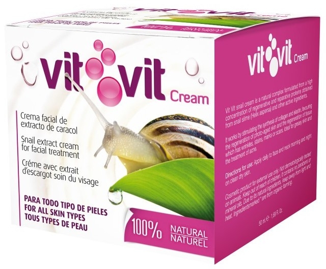 Крем для лица с муцином улитки - Diet Esthetic Vit Vit Cream — фото N1