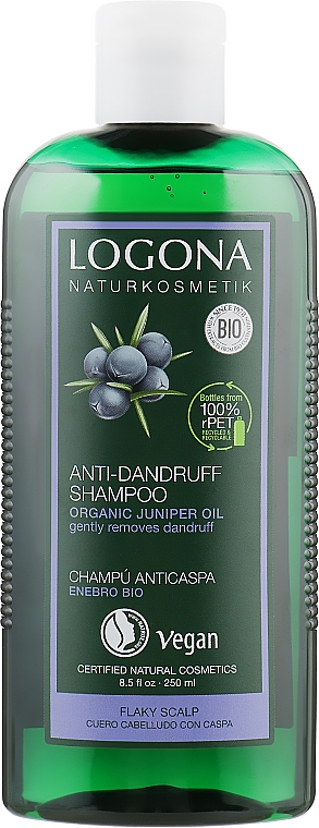 Шампунь для сухої шкіри голови проти лупи - Logona Hair Care Treatment Shampoo Juniper — фото N1
