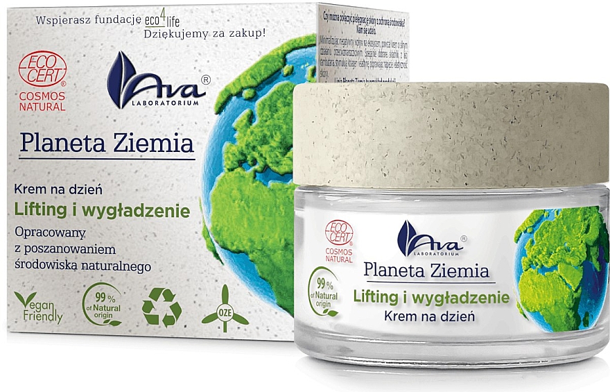 Дневной крем для лица - Ava Laboratorium Planeta Ziemia Lifting & Smoothening Day Cream