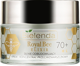 Восстанавливающий крем-концентрат против морщин - Bielenda Royal Bee Elixir 70+ Cream Concentrate — фото N1