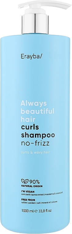 Шампунь для в'юнкого волосся - Erayba ABH Curls Shampoo No-frizz — фото N2