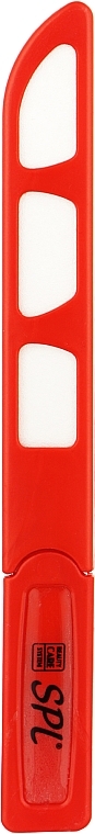 Пилочка кришталева у пластиковому чохлі 94-1352, 135 мм, червона - SPL — фото N1