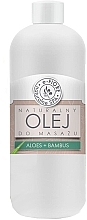 Натуральное масло для массажа с ароматом алоэ и бамбука - E-Fiore — фото N1