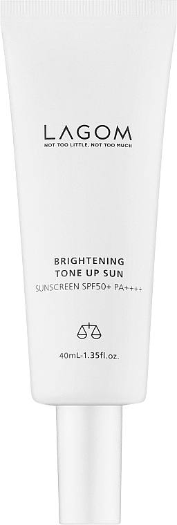 Осветляющий солнцезащитный крем с выравнивающим эффектом - Lagom Brightening Tone Up Sun SPF 50+ PA++++ — фото N1