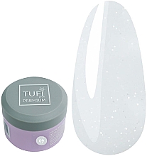 Гель для наращивания ногтей с шиммером - Tufi Profi Premium LED/UV Gel 09 White Frost — фото N1