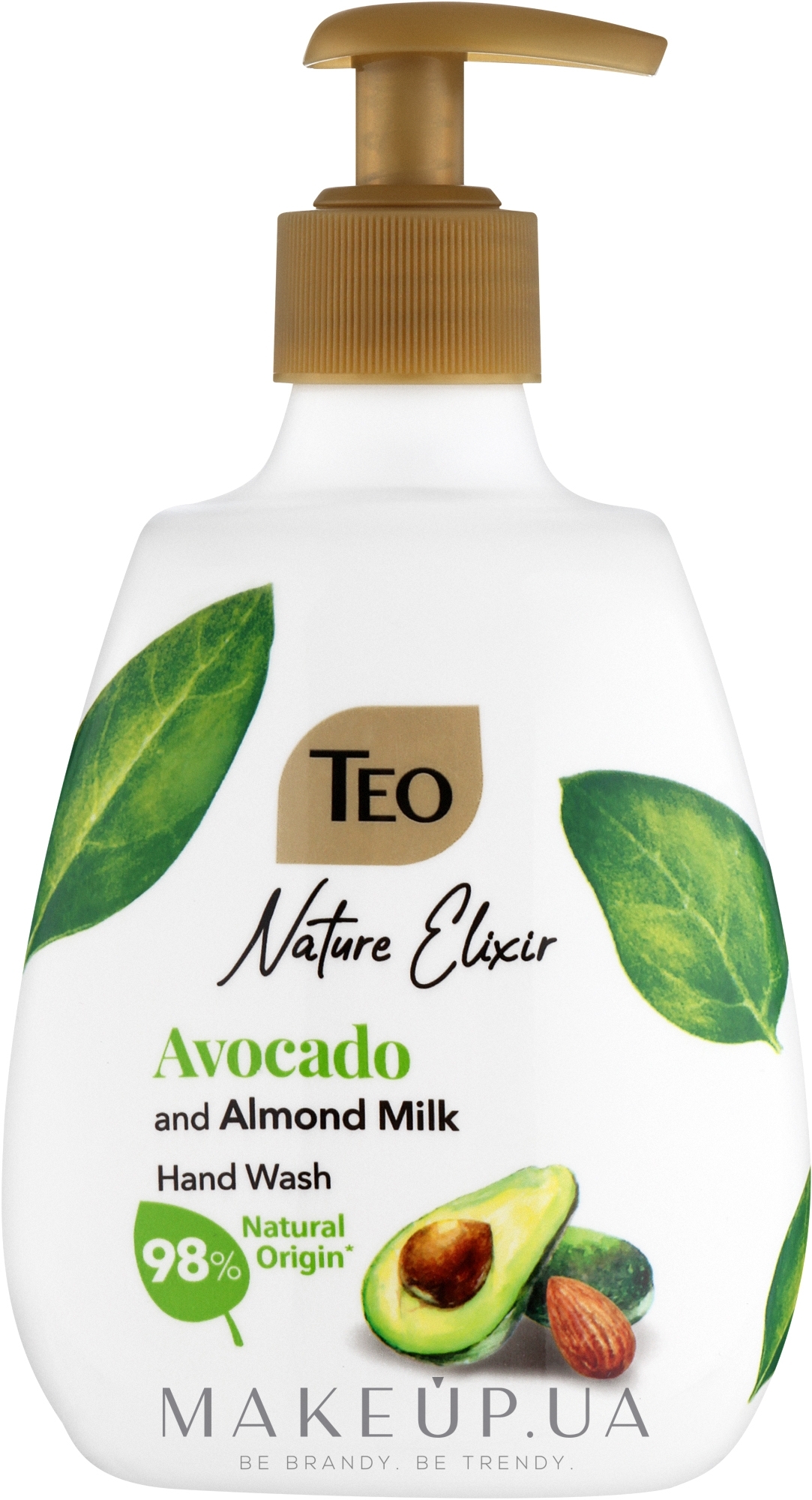 Рідке мило "Авокадо та мигдаль" - Teo Nature Elixir Avokado And Almond Hand Wash — фото 300ml