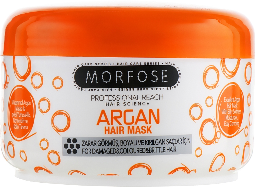 Маска для укрепления волос - Morfose Argan Hair Mask — фото N1