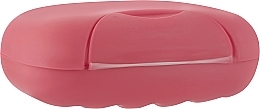 Парфумерія, косметика Футляр пластиковий для мила "Матовий", рожевий - Cosmo Shop