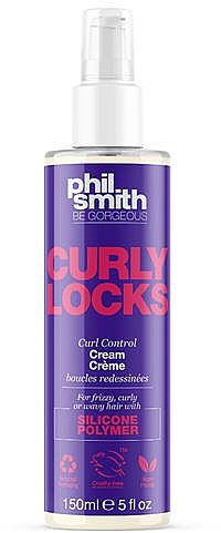 Крем для укладки волнистых и вьющихся волос - Phil Smith Be Gorgeous Curly Locks Curl Control Cream — фото N2