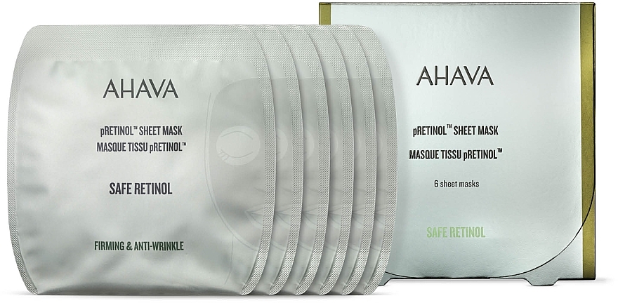 Тканевая маска для лица с ретинолом - Ahava Safe pRetinol Sheet Mask — фото N2
