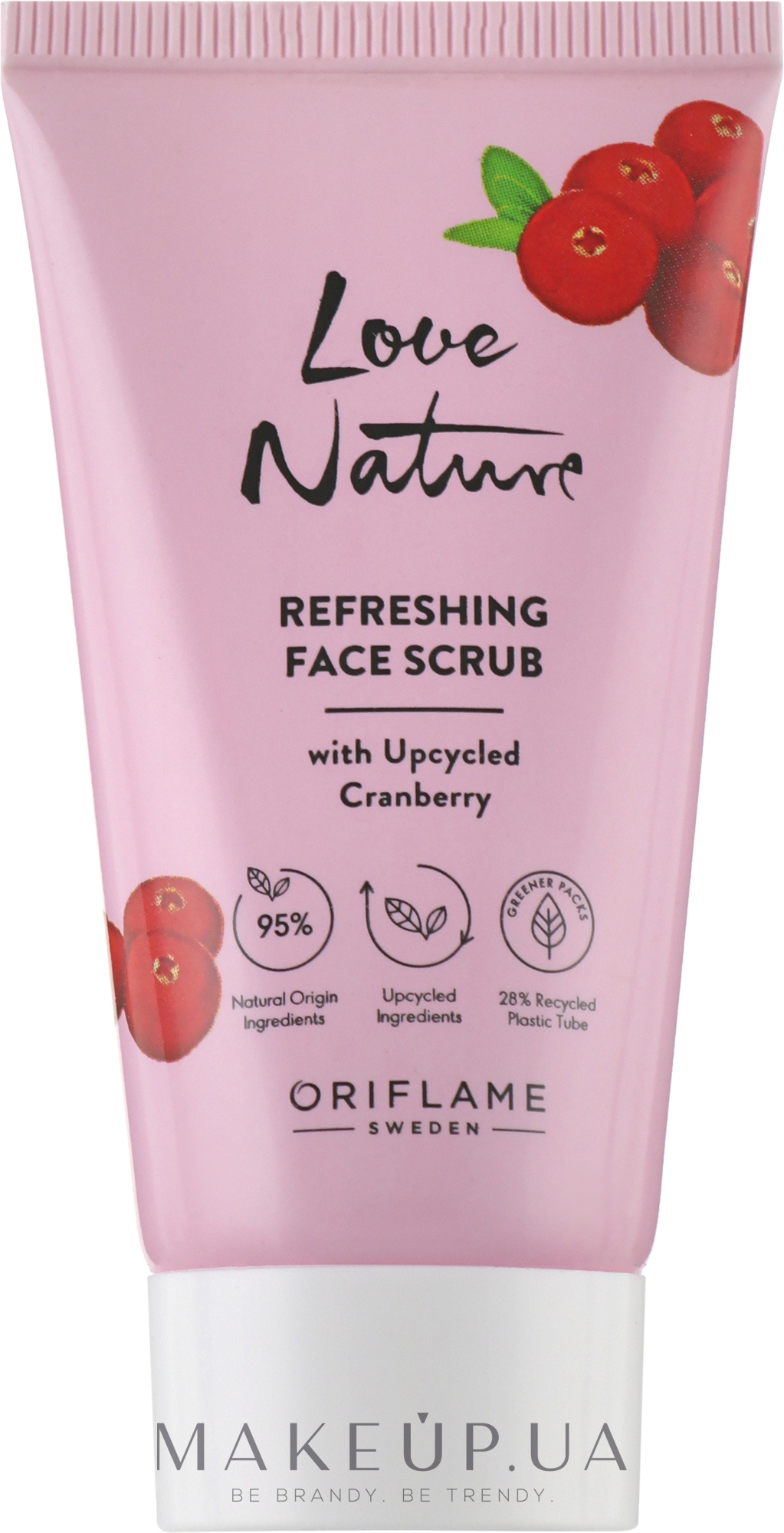 Освіжальний скраб для обличчя з журавлиною - Oriflame Love Nature Refreshing Face Scrub — фото 30ml