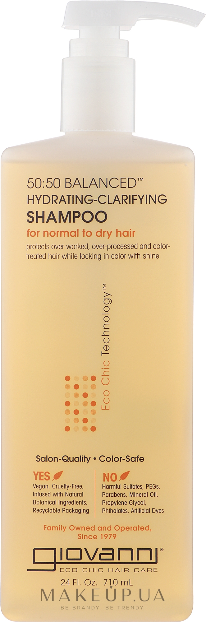 Шампунь "Баланс" - Giovanni Eco Chic Hair Care 50:50 Balanced Hydrating-Clarifying Shampoo — фото 710ml