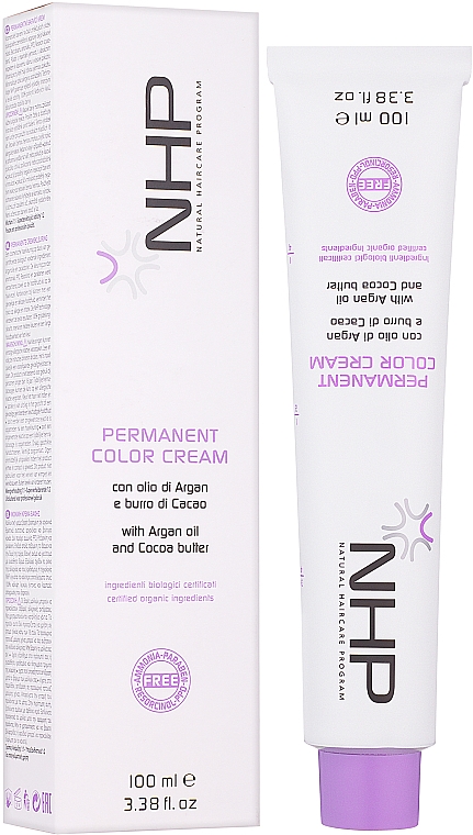 Безаміачна фарба для волосся з арганієвою олією - Maxima NHP Permanent Color Cream — фото N1