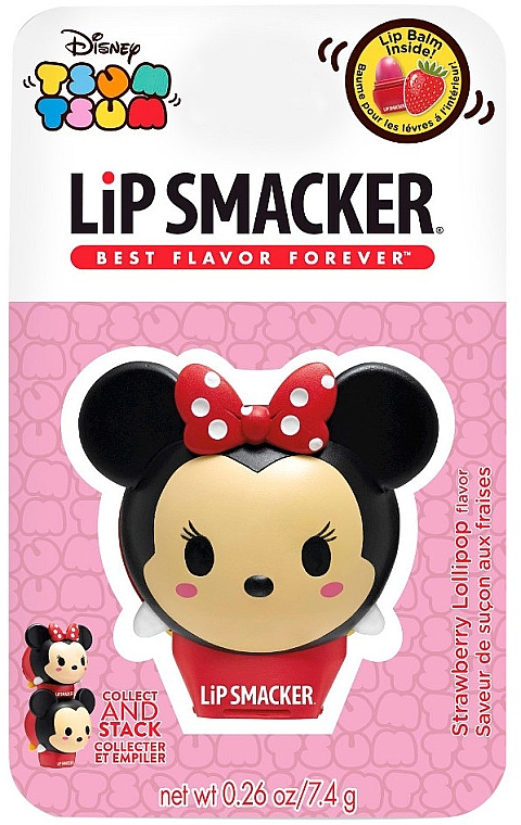 Бальзам для губ "Minnie", клубника - Lip Smacker Tsum Tsum Lip Balm Minnie Strawberry — фото N1