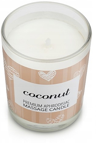 Свічка для масажу "Кокос" - Magnetifico Enjoy It Premium Aphrodisiac Massage Candle Coconut — фото N3