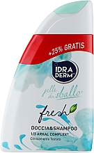 Шампунь-гель для душу 2 в 1 - Idraderm Fresh Shower Shampoo — фото N1