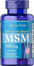 Диетическая добавка "Метилсульфонилметан", 500 мг - Puritan's Pride MSM — фото N1
