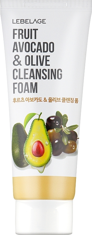 Пенка для умывания с экстрактом авокадо и оливок - Lebelage Fruit Avocado & Olive Cleansing Foam